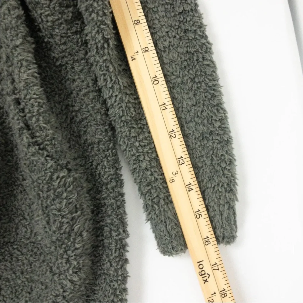 Skims Cozy Knit Jumpsuit Kids Size‎ 8/10 Gray One Piece Pajamas Loungewear